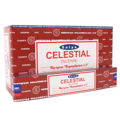 Celestial Satya Incense Sticks 15g Box Of Twelve Special Offer